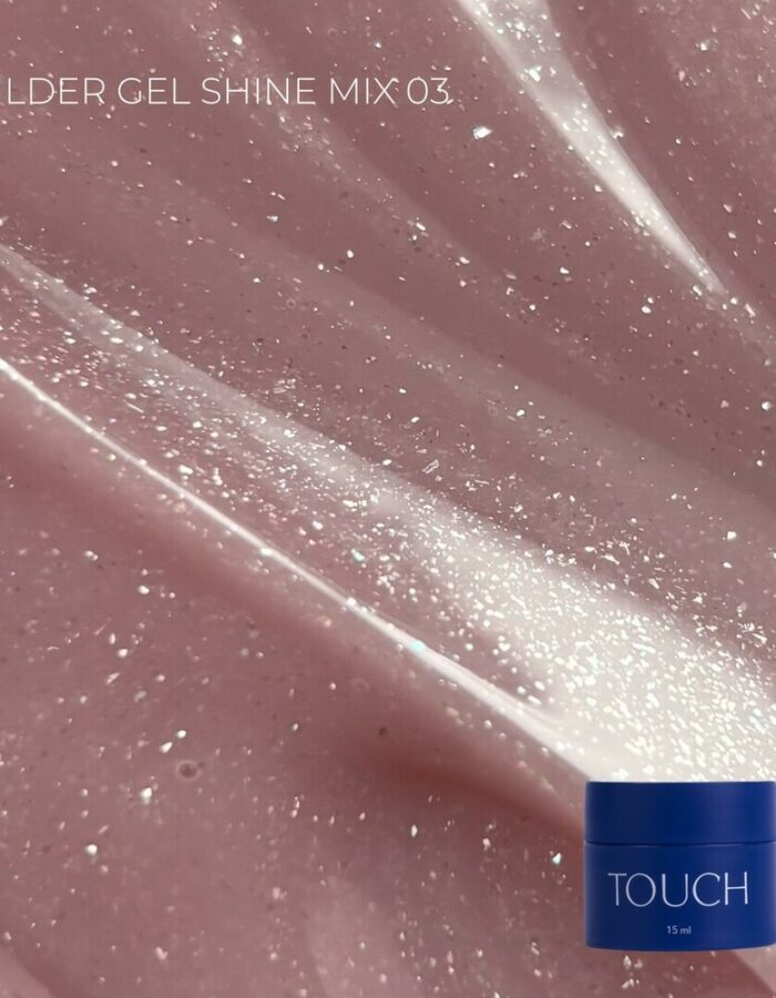 TOUCH Builder gel 15ml Shine Mix, 3