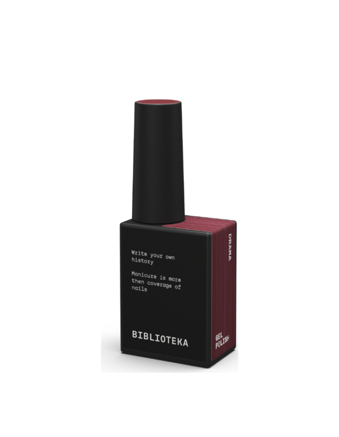 BIBLIOTEKA Gel Polish № 27 Drama – Burgundy, 10 ml