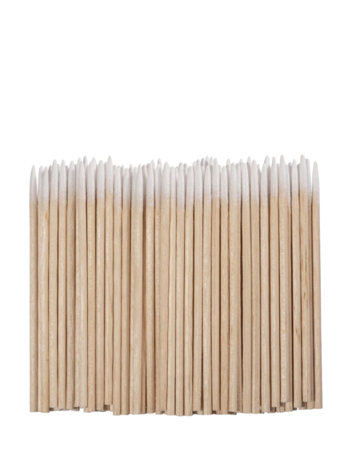 KODI Puntige Houten Stokjes met Wattenkopje (100 st.)