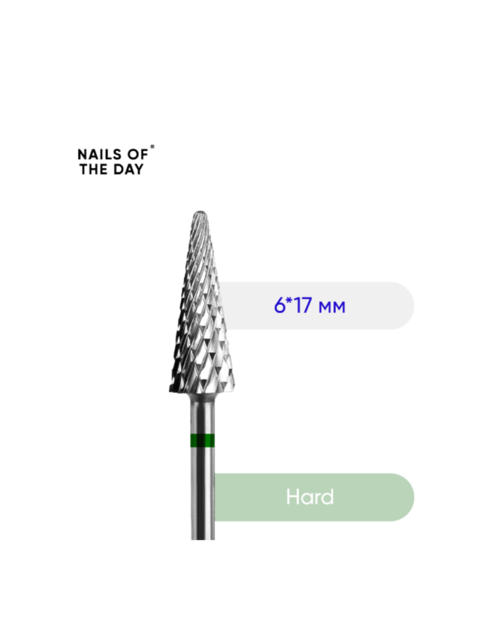 NAILSOFTHEDAY Carbide nail drill bit corn green 6*17