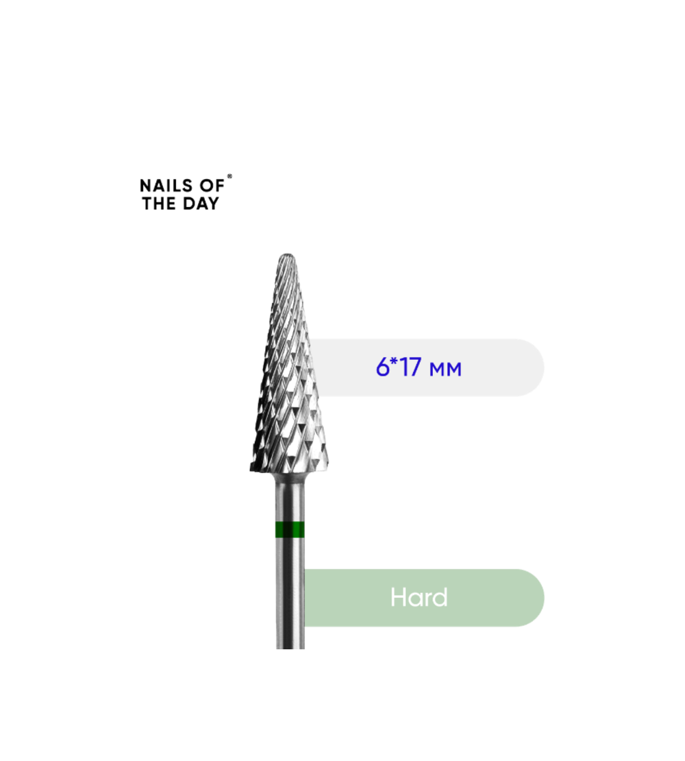 NAILSOFTHEDAY Carbide nail drill bit corn green 6*17