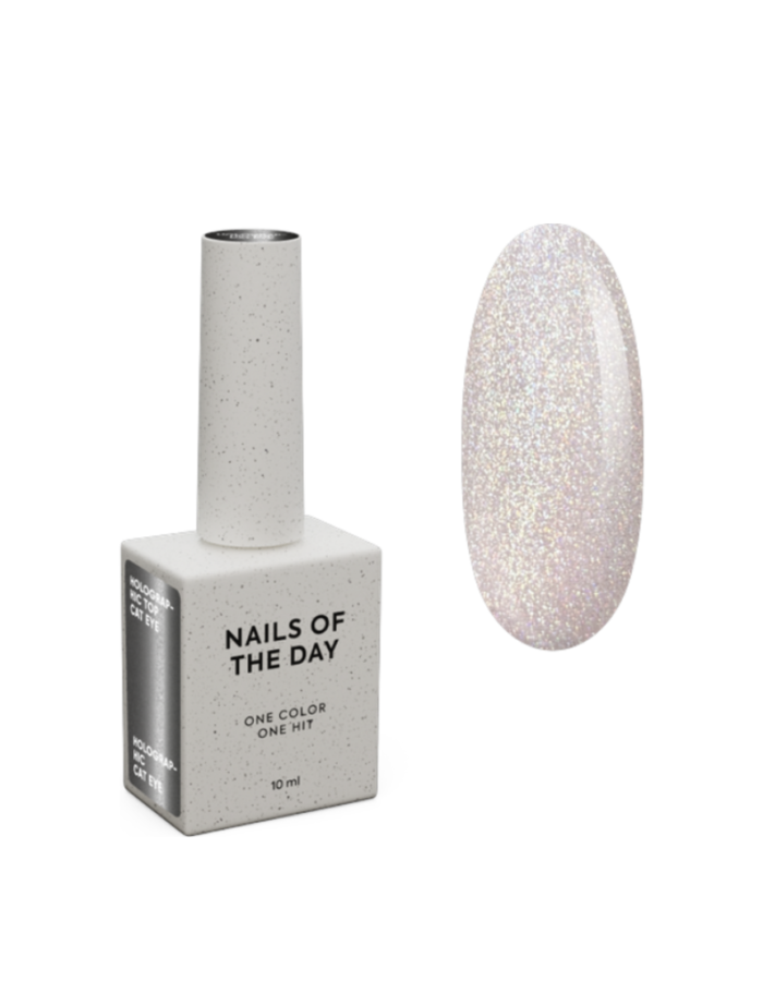 NAILSOFTHENIGHT Holographic Top Cat eye, 10ml
