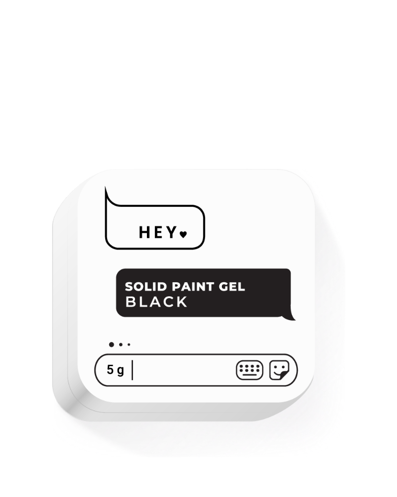 HEYLOVE Solid Paint Gel 5g - Black