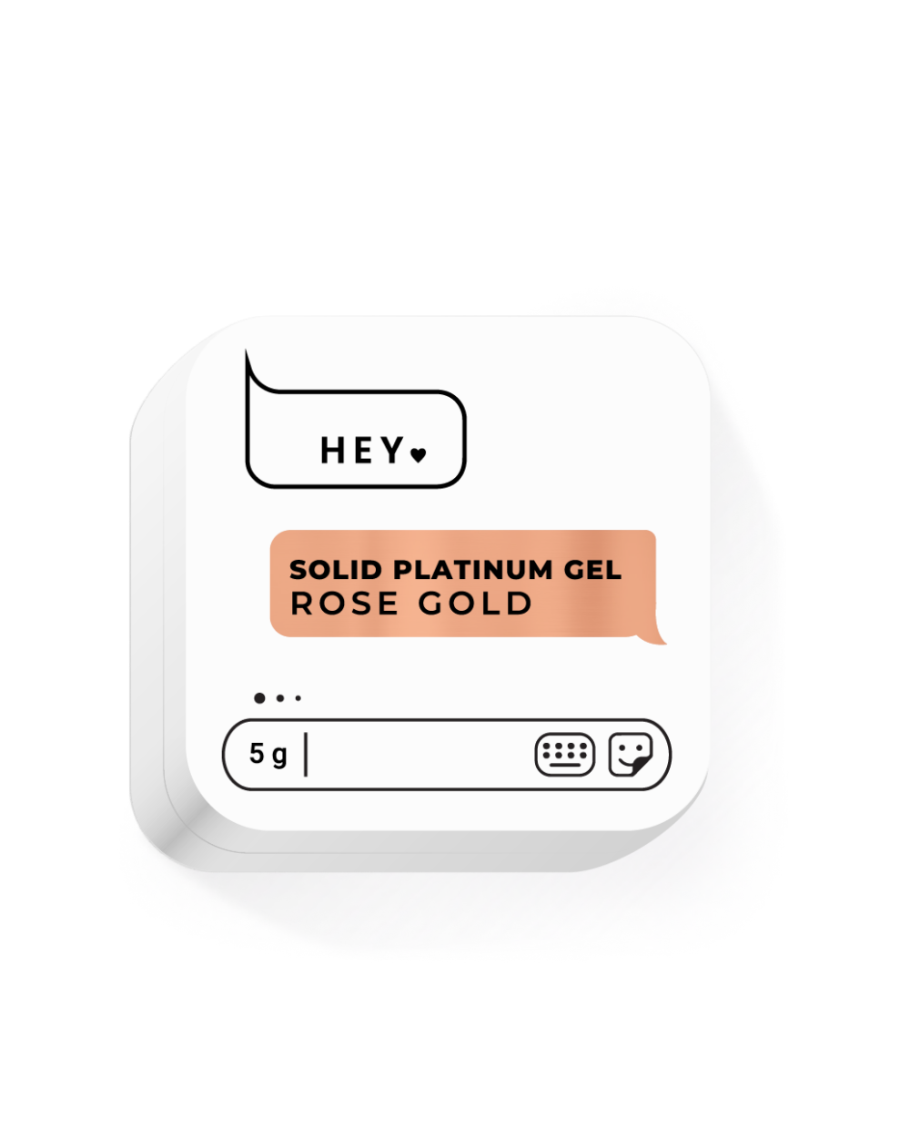 HEYLOVE Solid Platinum gel 5 mg - Rose Gold
